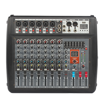 Popular portable RDA-800 mixer with power amplifier 6 channel low noise design